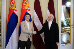 18. februar 2025. Predsednice Ana Brnabić i Daiga Mierina